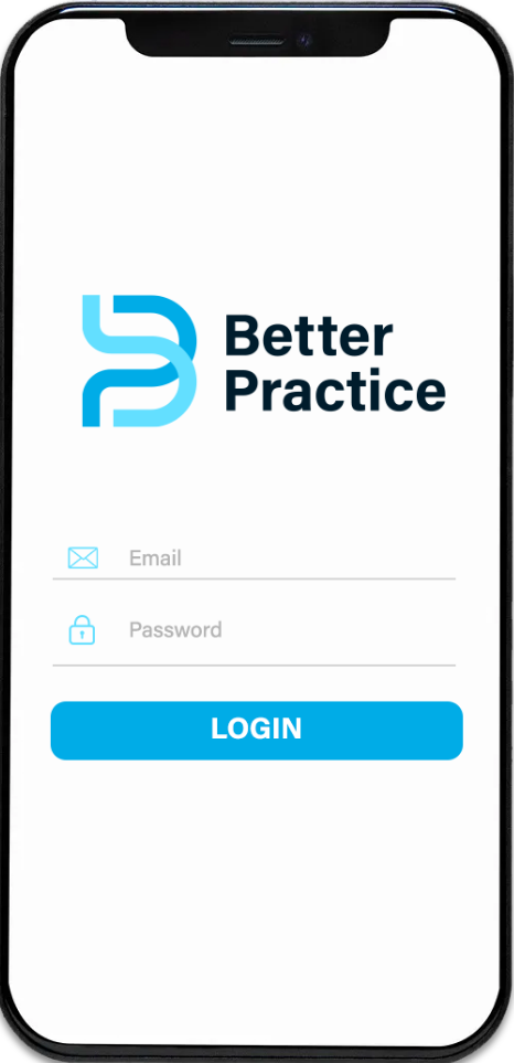 The Better Practice app on a phone